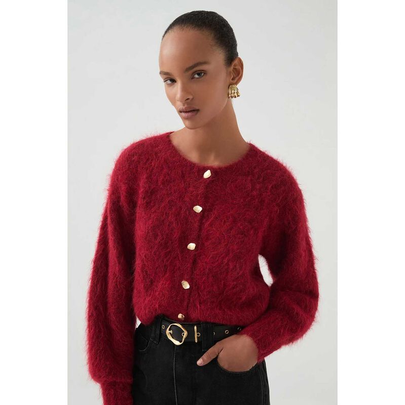 Aje Celine Fluffy Cardigan image number 2
